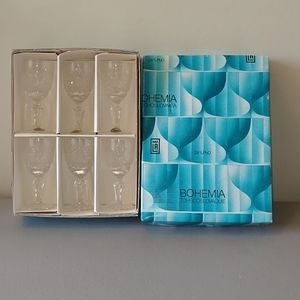 Bohemia czechoslovia cordial glasses 6